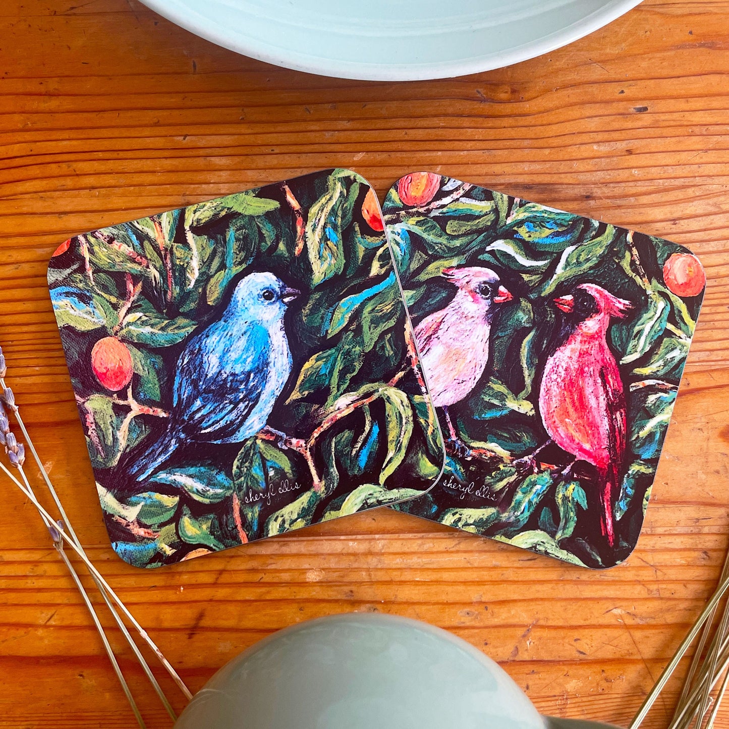 Heritage Bird Coasters (Pack of 4)