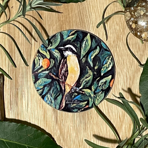 Blue Jean Tanager & Kiskadee Coaster Set (Pack of 4)