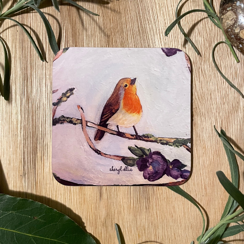 Robin Coasters - Square (Pack of 4)
