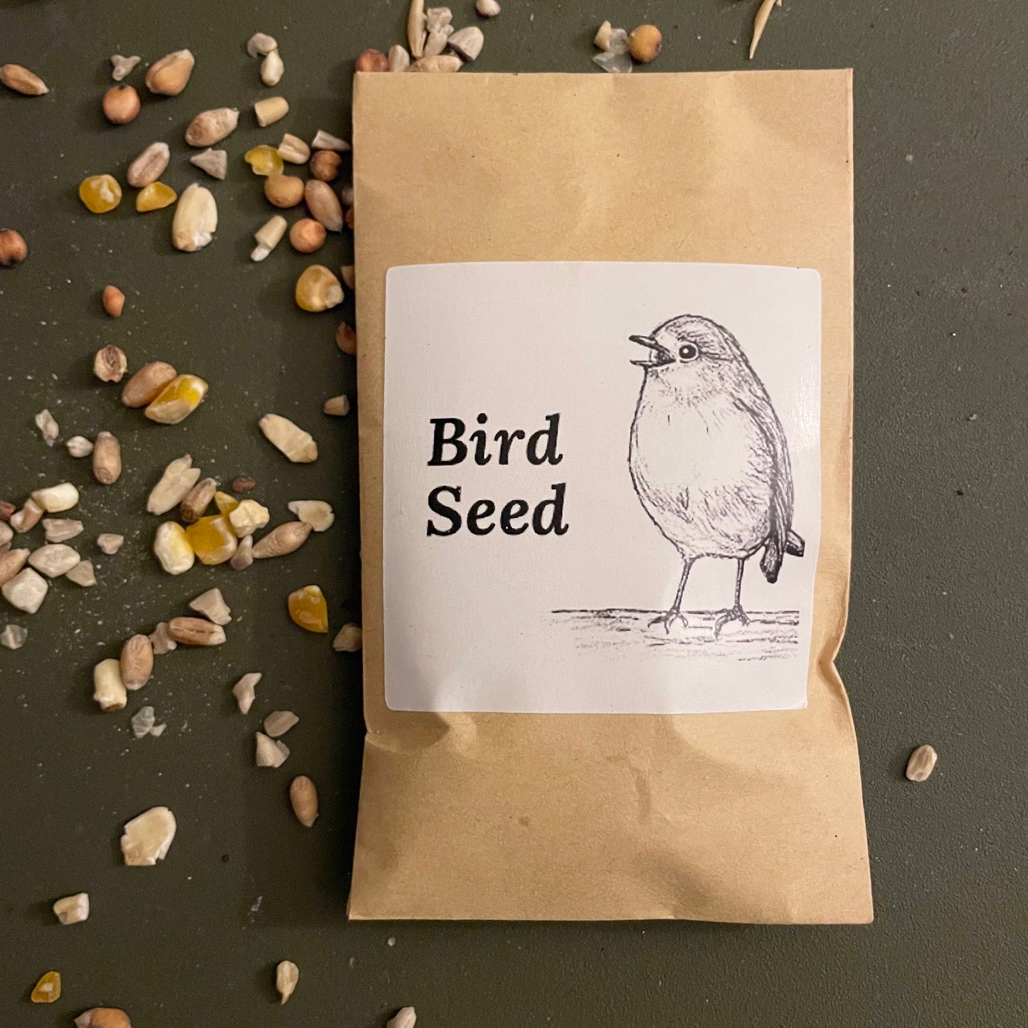 Small little pouch of bird seed - Stocking filler