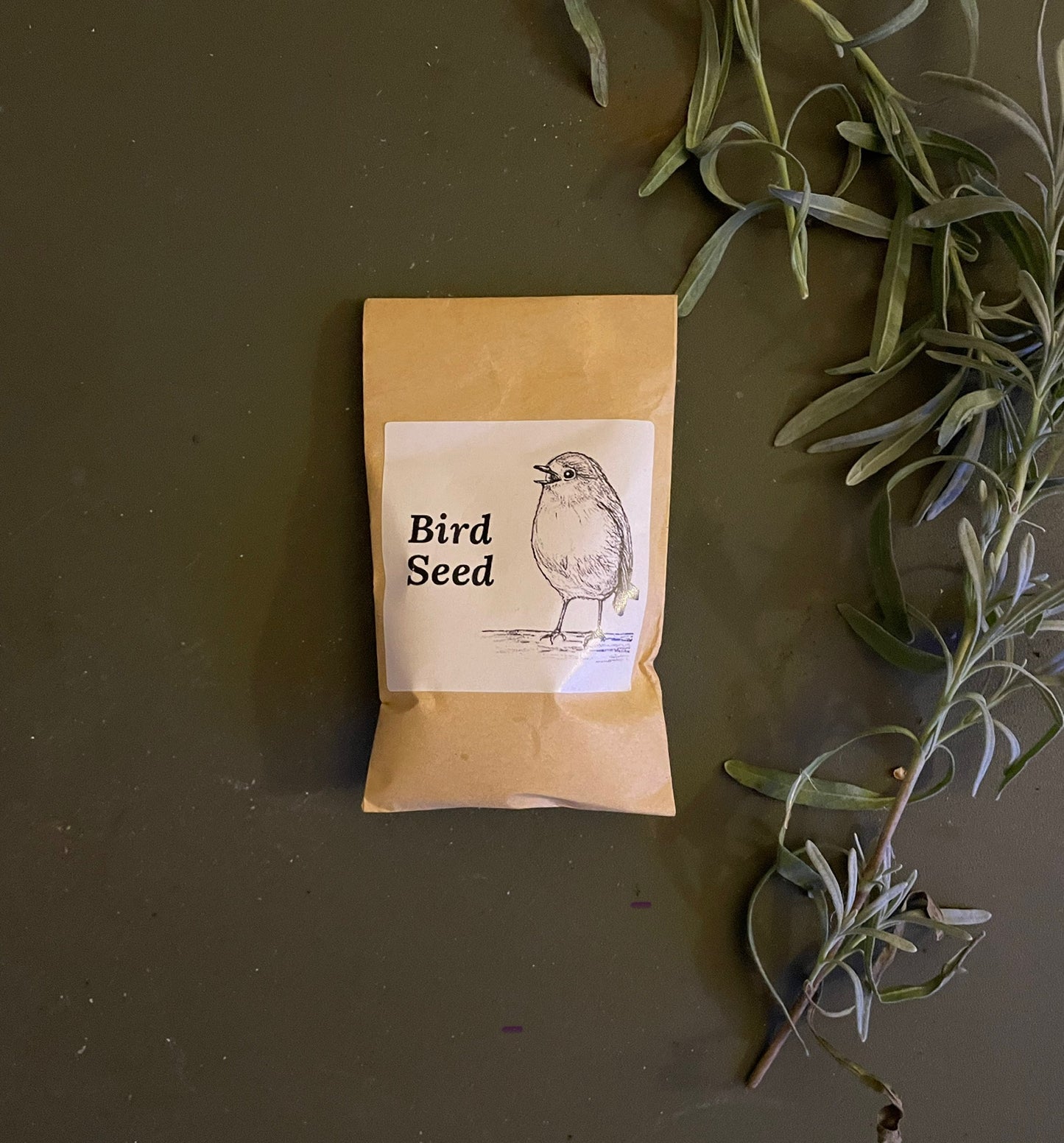 Small little pouch of bird seed - Stocking filler
